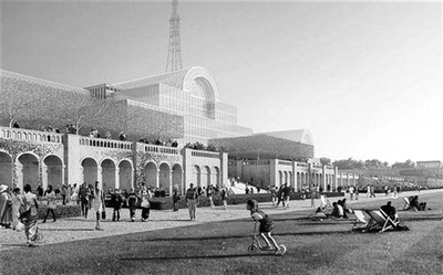 重建后的“水晶宫”效果图。网络截图 重建后的“水晶宫”效果图。网络截图